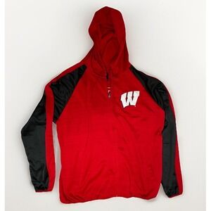 Wisconsin Badgers GIII Sports Carl Banks - 1/4 Zip Sweatshirt - Stitched - XXL